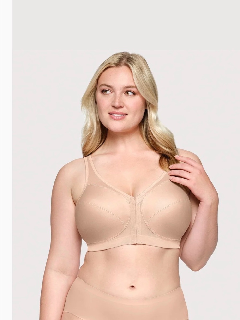 GLAMORISE MAGICLIFT Front-Closure Posture Back Bra. Size US 48F